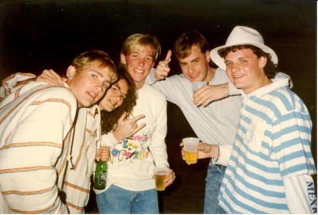 Eric Sabo, Jennifer Bristol, Trey Teller, Greg Munday, Stash Schuester- padre 1987