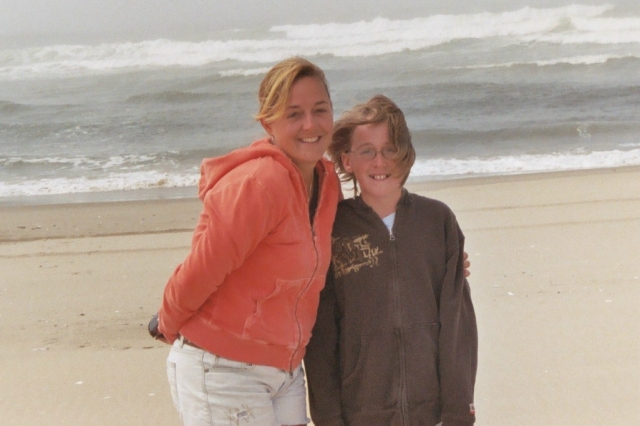 My son Connor (12 at the time) and I on the Oregon Coast.  (Aug 2006)